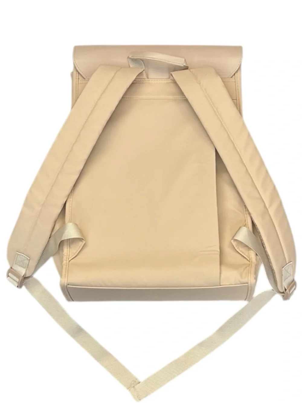 YUMA “ The Goodie Bag “Adjustable straps Buckled Front Flap Beige Backpack
